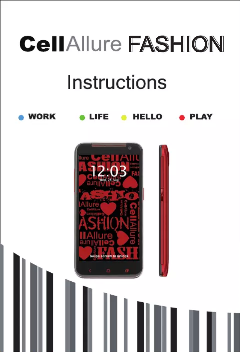 Page 1 de la notice Manuel utilisateur CellAllure Fashion