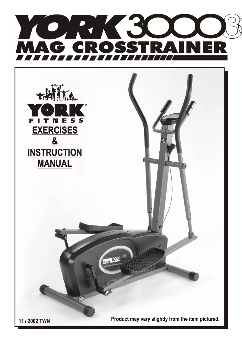 Imagen de la primera página del manual del dispositivo Elliptical 3000