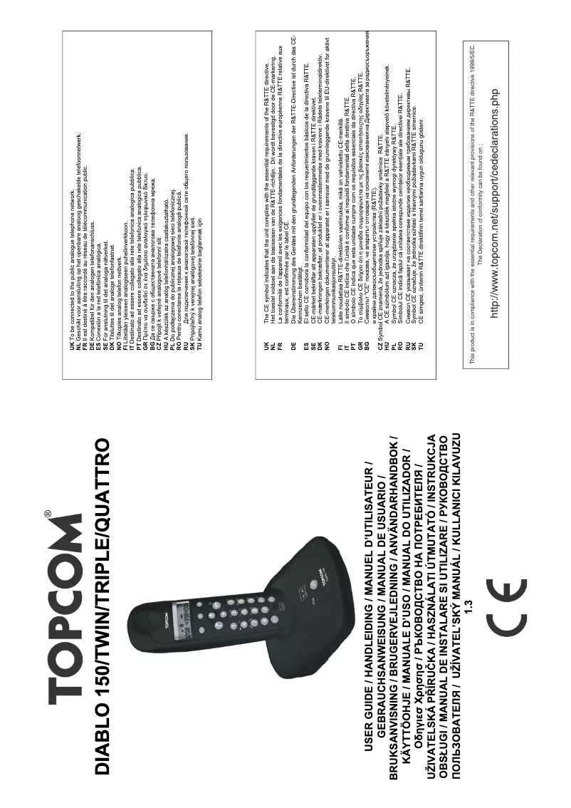 Imagen de la primera página del manual del dispositivo Diablo 151