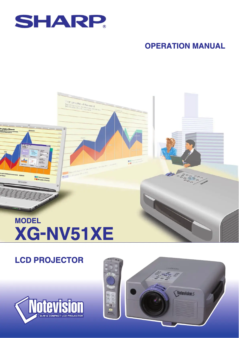 Page n°1 - Manuel utilisateur Sharp XG-NV51XE