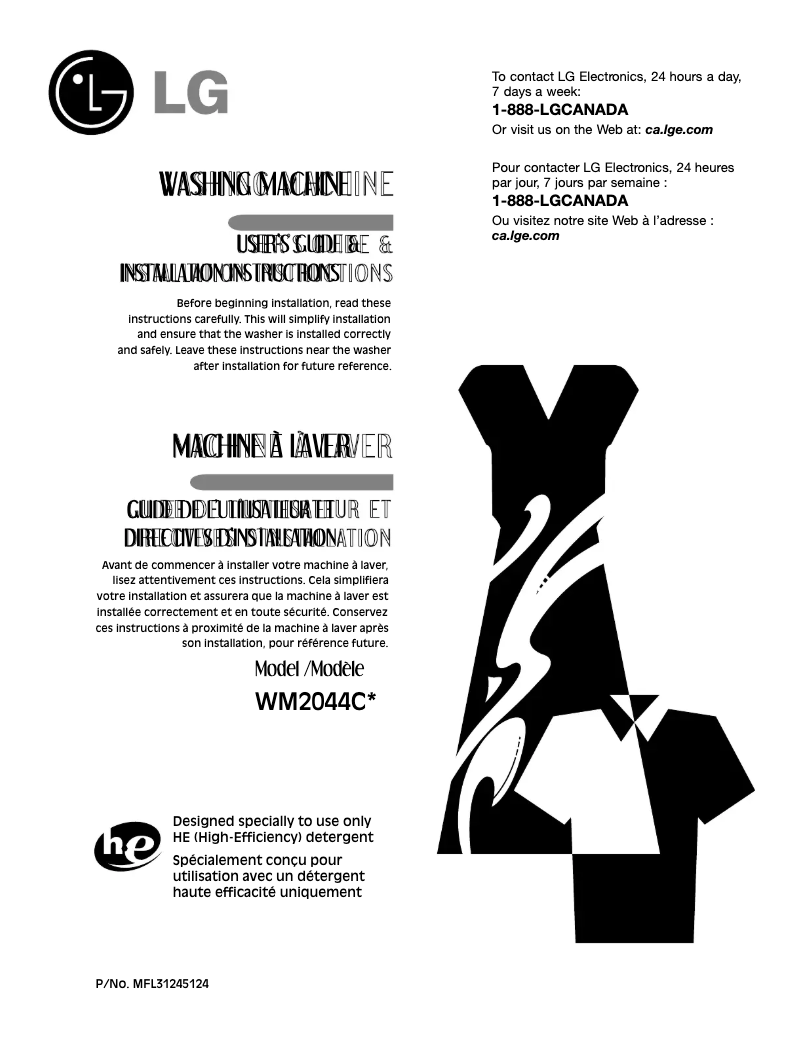 Imagen de la primera página del manual del dispositivo WD-10413BD