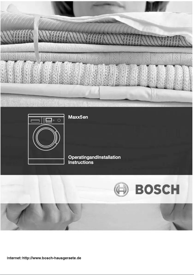 Page 1 of the manual User Manual Bosch WVD24520