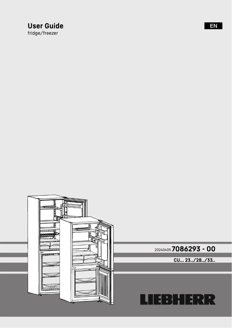 Page 1 de la notice Manuel utilisateur Liebherr KGfe 1855-3.6