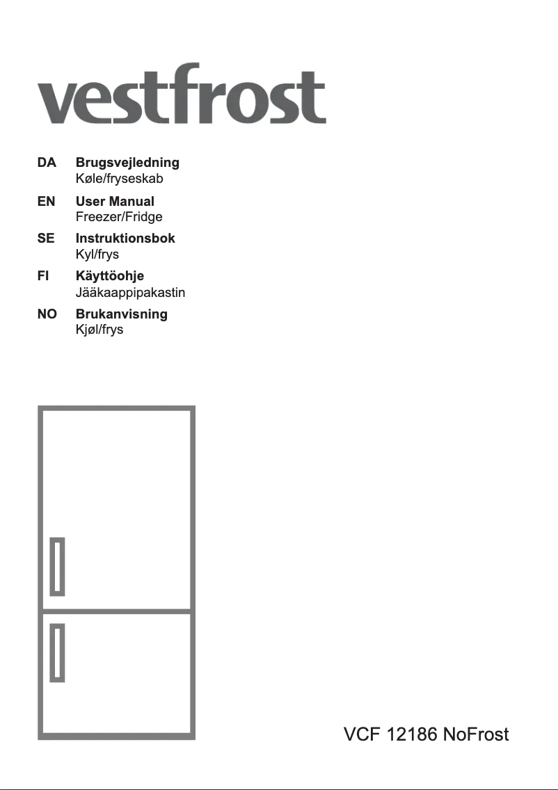 Image de la première page du manuel de l'appareil VCF 12186 NOFROST