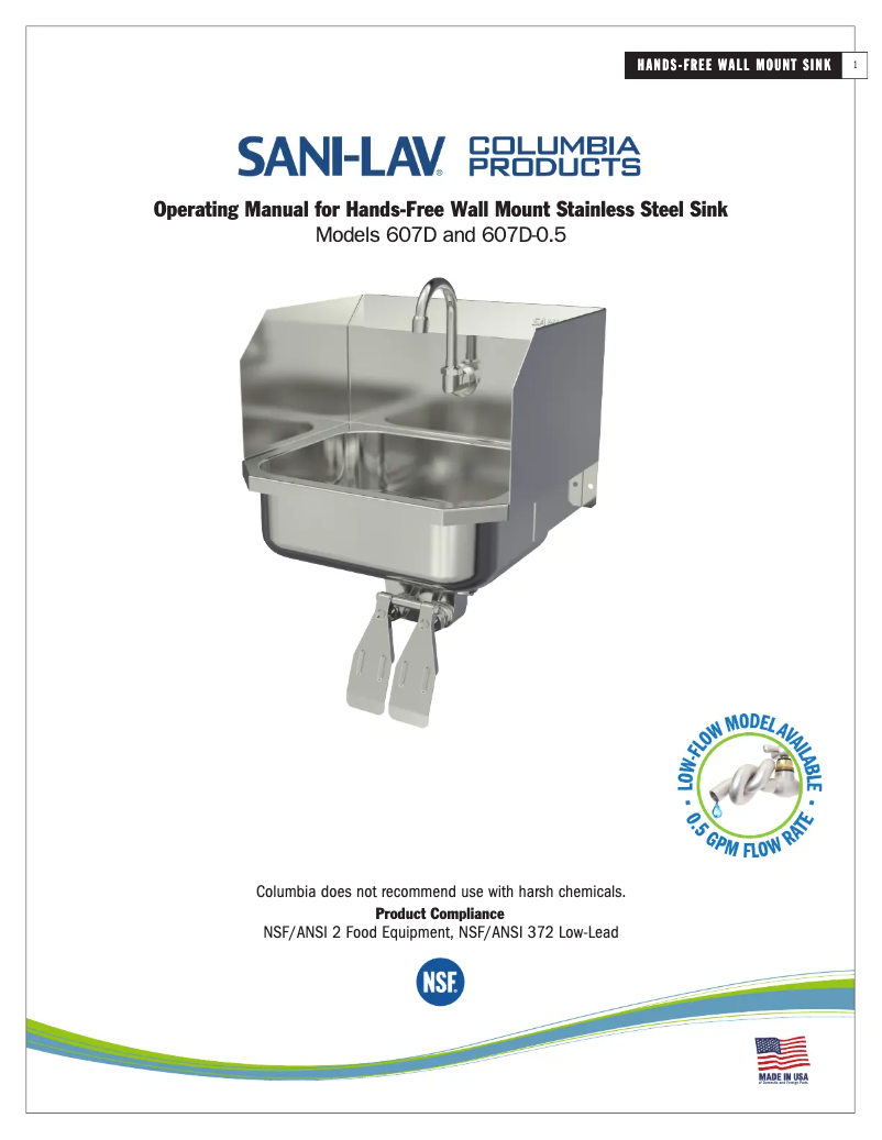 Imagen de la primera página del manual del dispositivo 607D