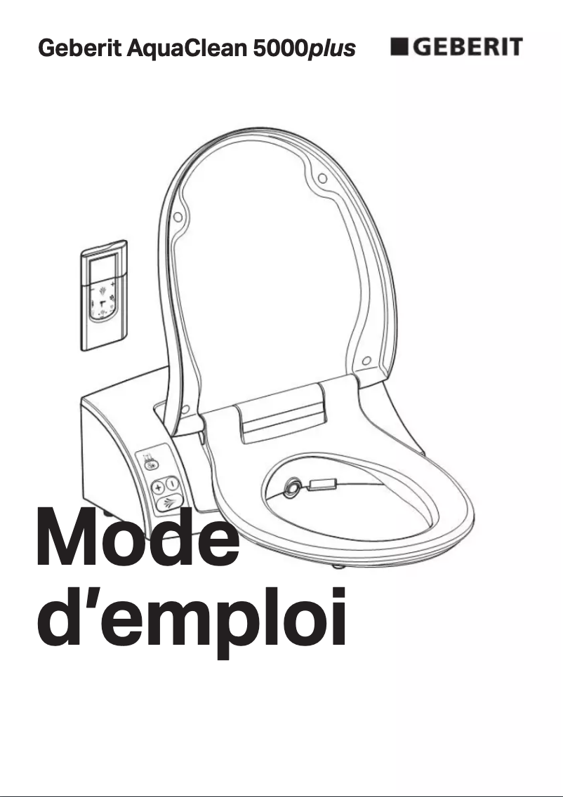 Page 1 of the manual User Manual Geberit AquaClean 5000plus