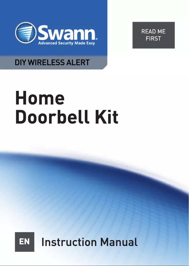 Image de la première page du manuel de l'appareil SWADS-DOORBK