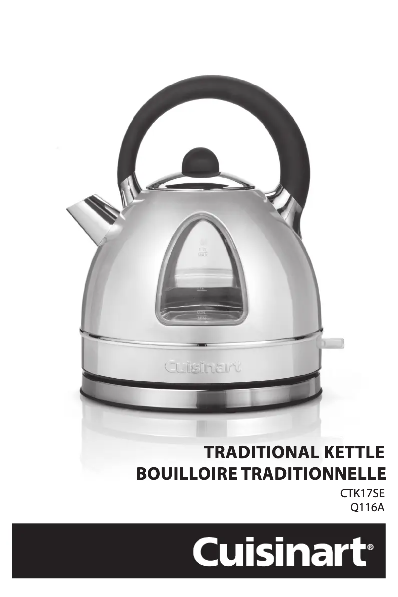 Page 1 de la notice Manuel utilisateur Cuisinart CTK17SE