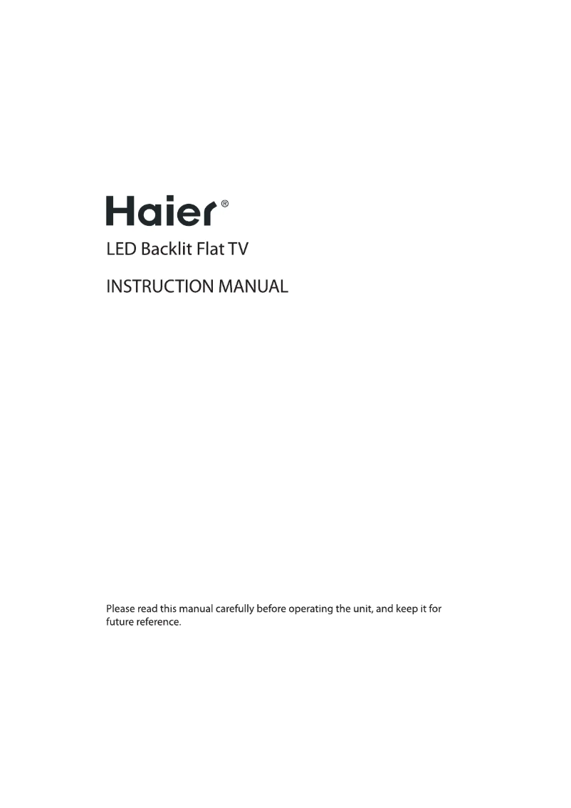 Page n°1 - Manuel utilisateur Haier LET39C800HF