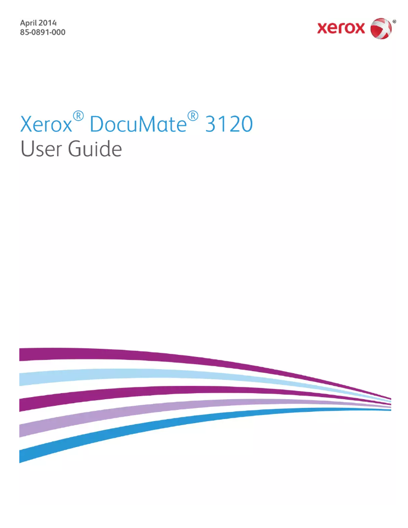 Page n°1 - Manuel utilisateur Xerox DocuMate 3120
