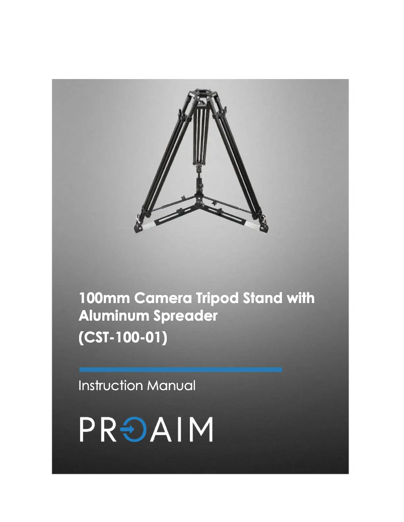 Page 1 de la notice Manuel utilisateur Proaim CST-100-01
