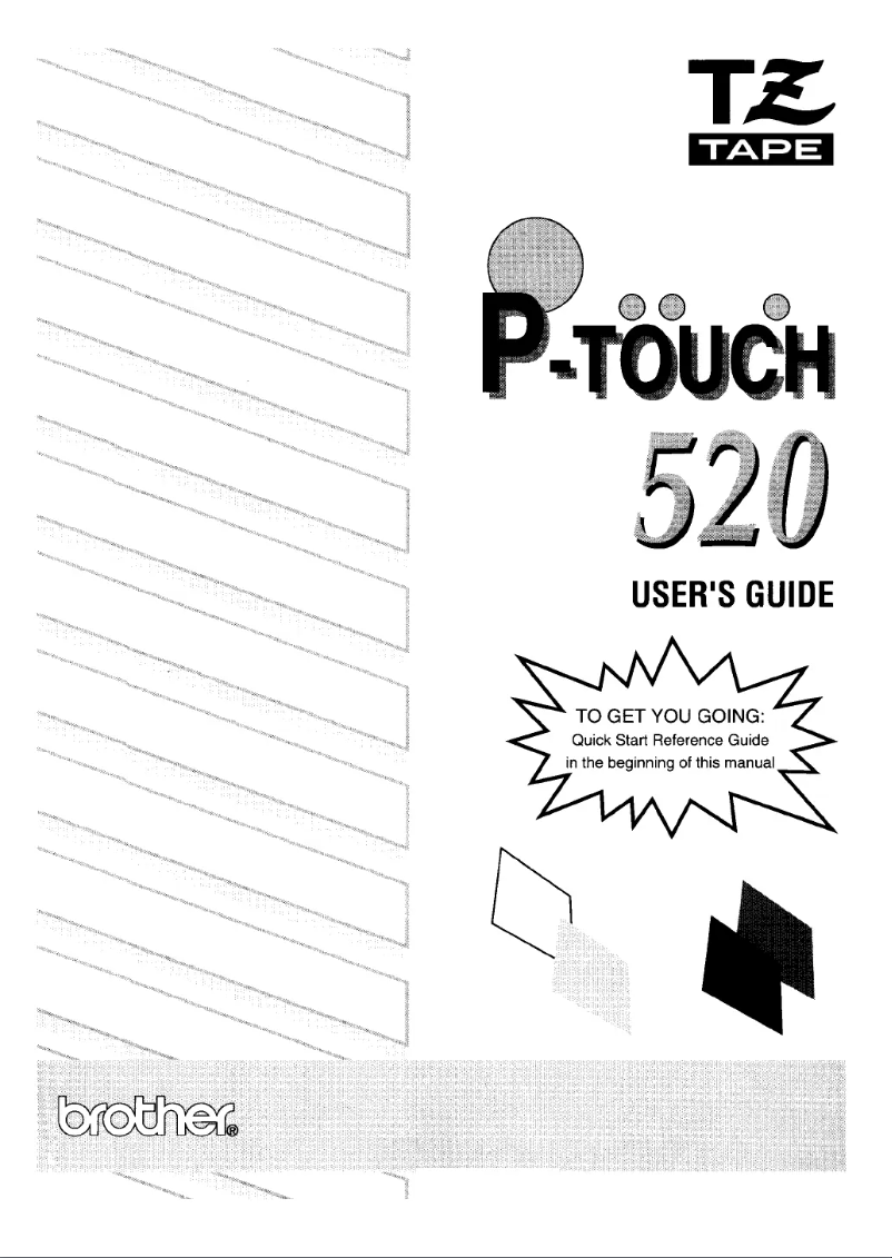 Page 1 de la notice Manuel utilisateur Brother P-Touch 520