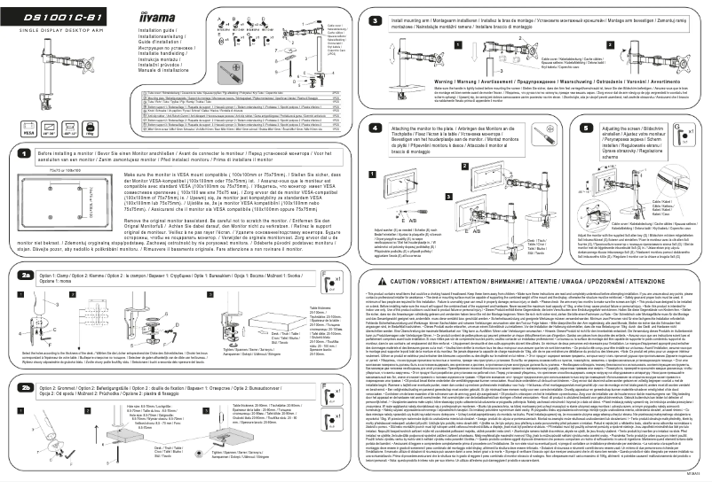 Page 1 de la notice Manuel utilisateur Iiyama DS1001C-B1