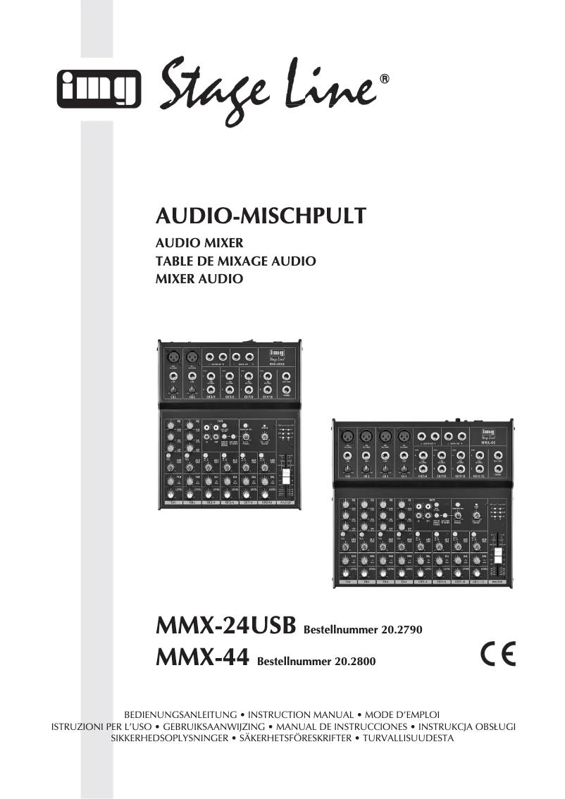 Page n°1 - Manuel utilisateur Monacor MMX-44
