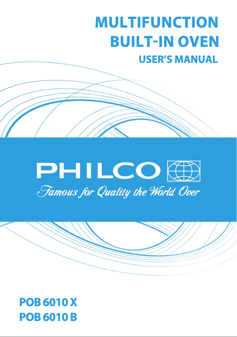 Page 1 de la notice Manuel utilisateur Philco POB 6010 X