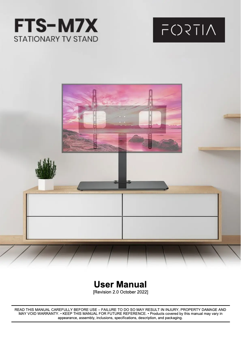 Image de la première page du manuel de l'appareil FTS-M7X