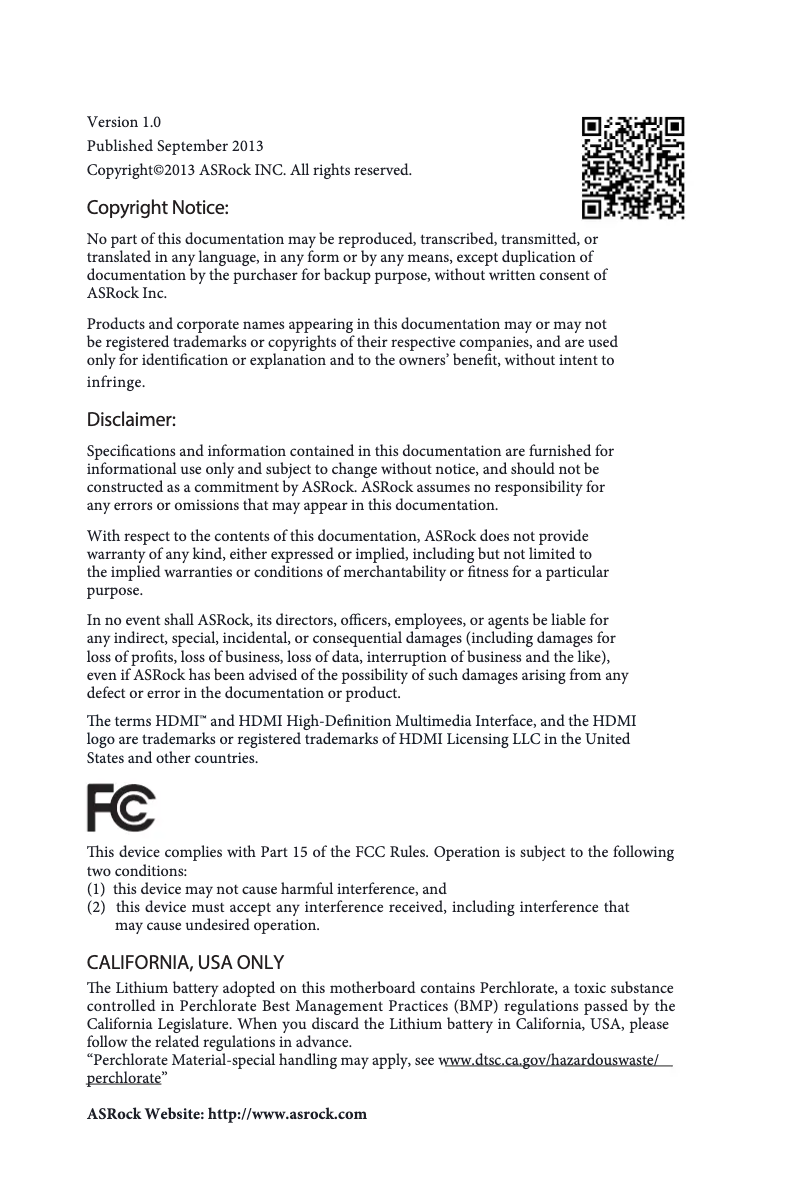 Image de la première page du manuel de l'appareil FM2A75M-HD+