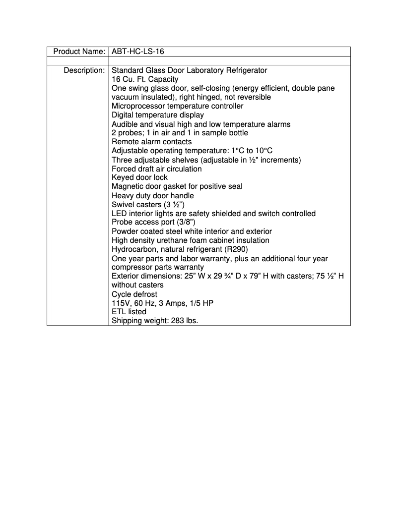 Image de la première page du manuel de l'appareil ABT-LS-16