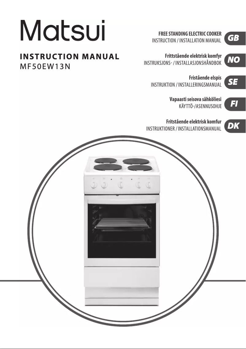 Imagen de la primera página del manual del dispositivo MF50EW13N