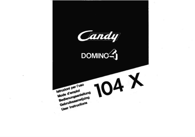 Image de la première page du manuel de l'appareil Domino4 104X