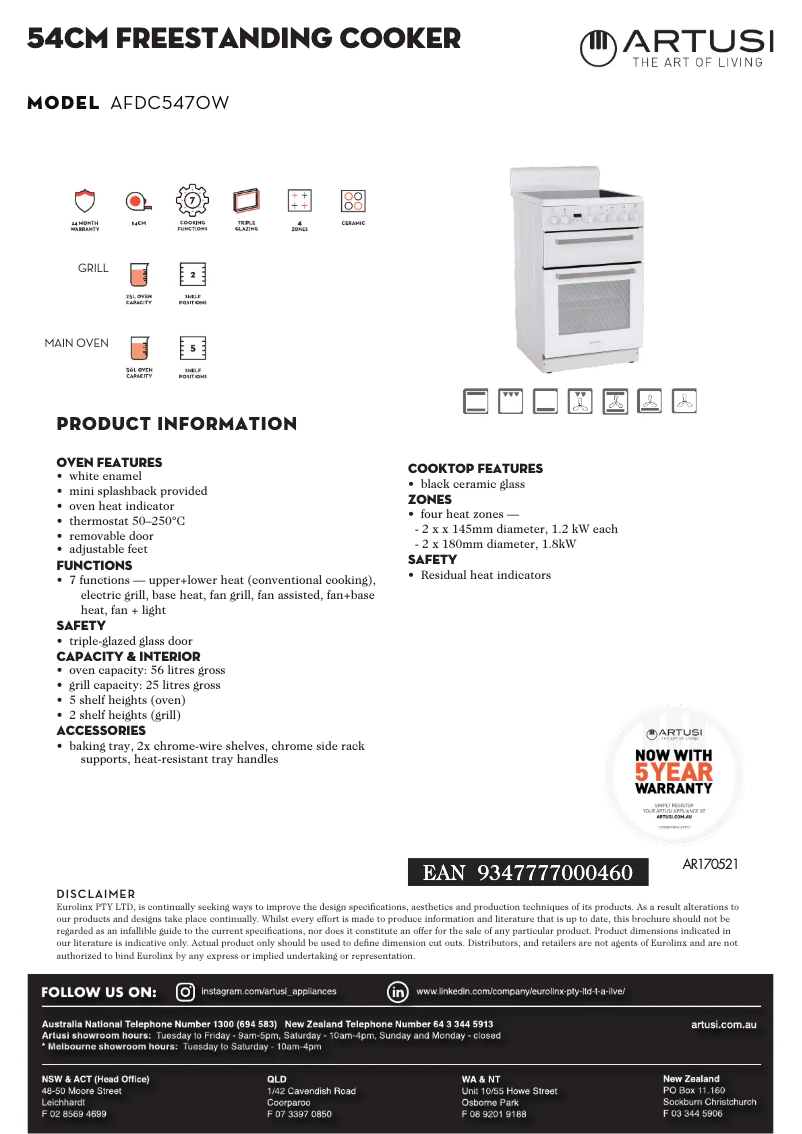 Image de la première page du manuel de l'appareil AFDC5470W