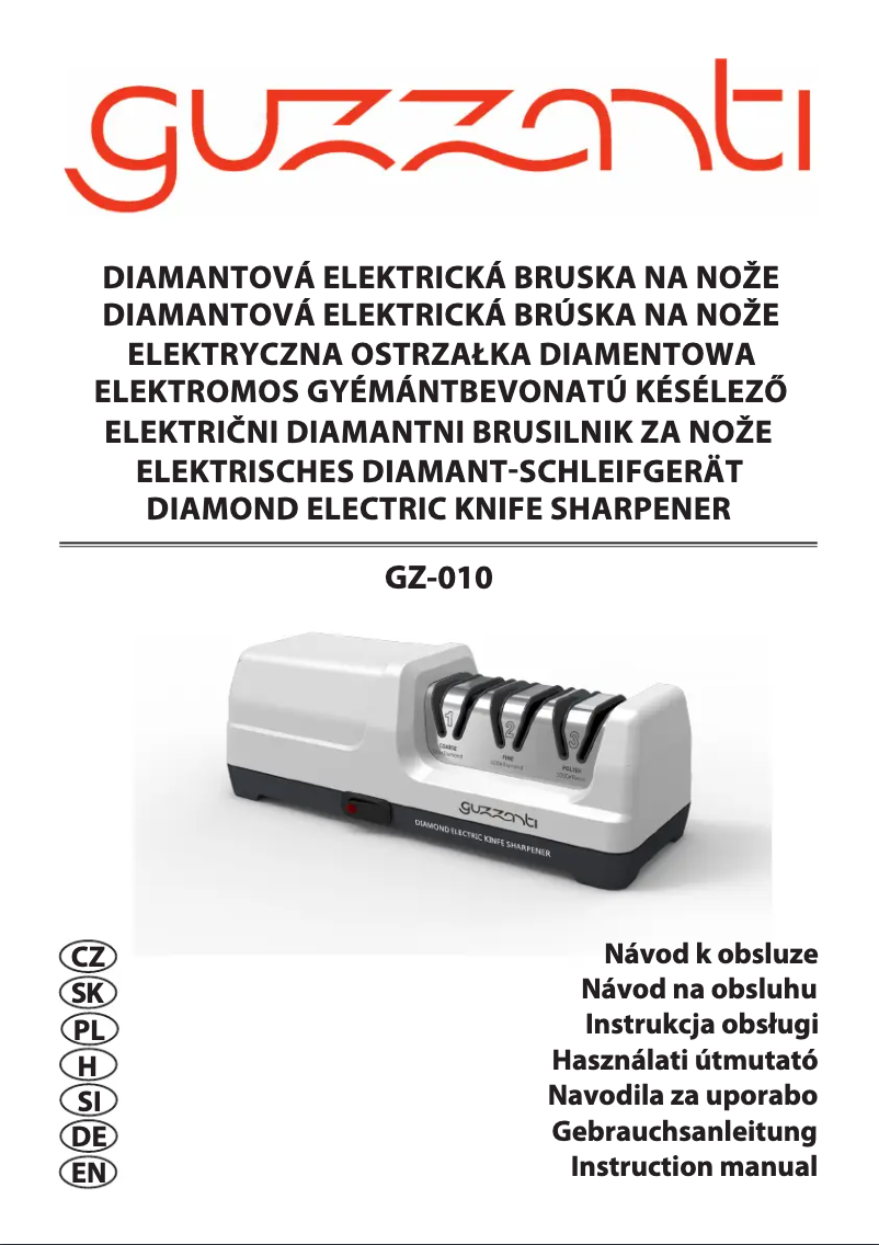 Page 1 de la notice Manuel utilisateur Guzzanti GZ 010