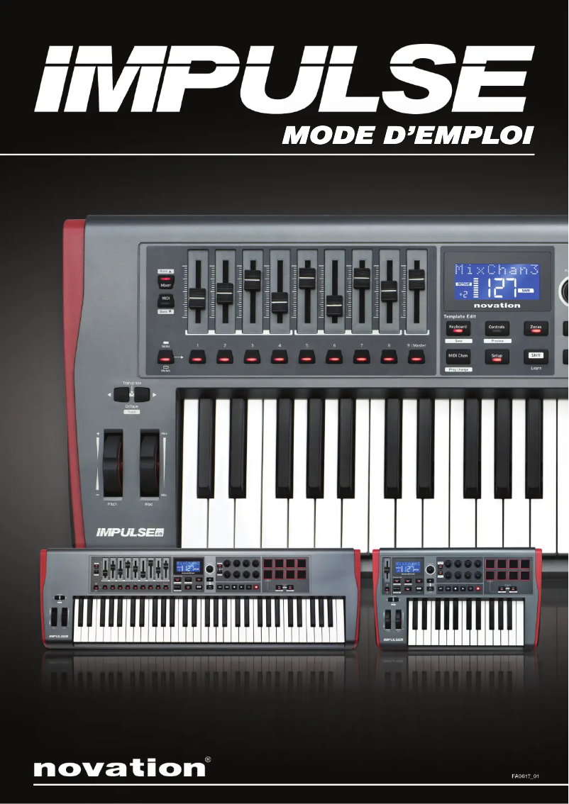 Page n°1 - Manuel utilisateur Novation Impulse 25