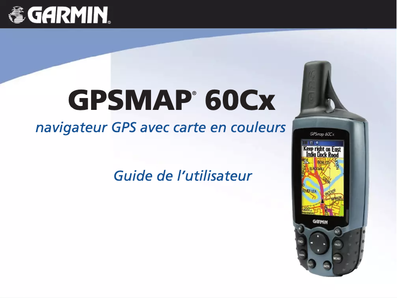 Page 1 de la notice Manuel utilisateur Garmin GPSMAP 60Cx
