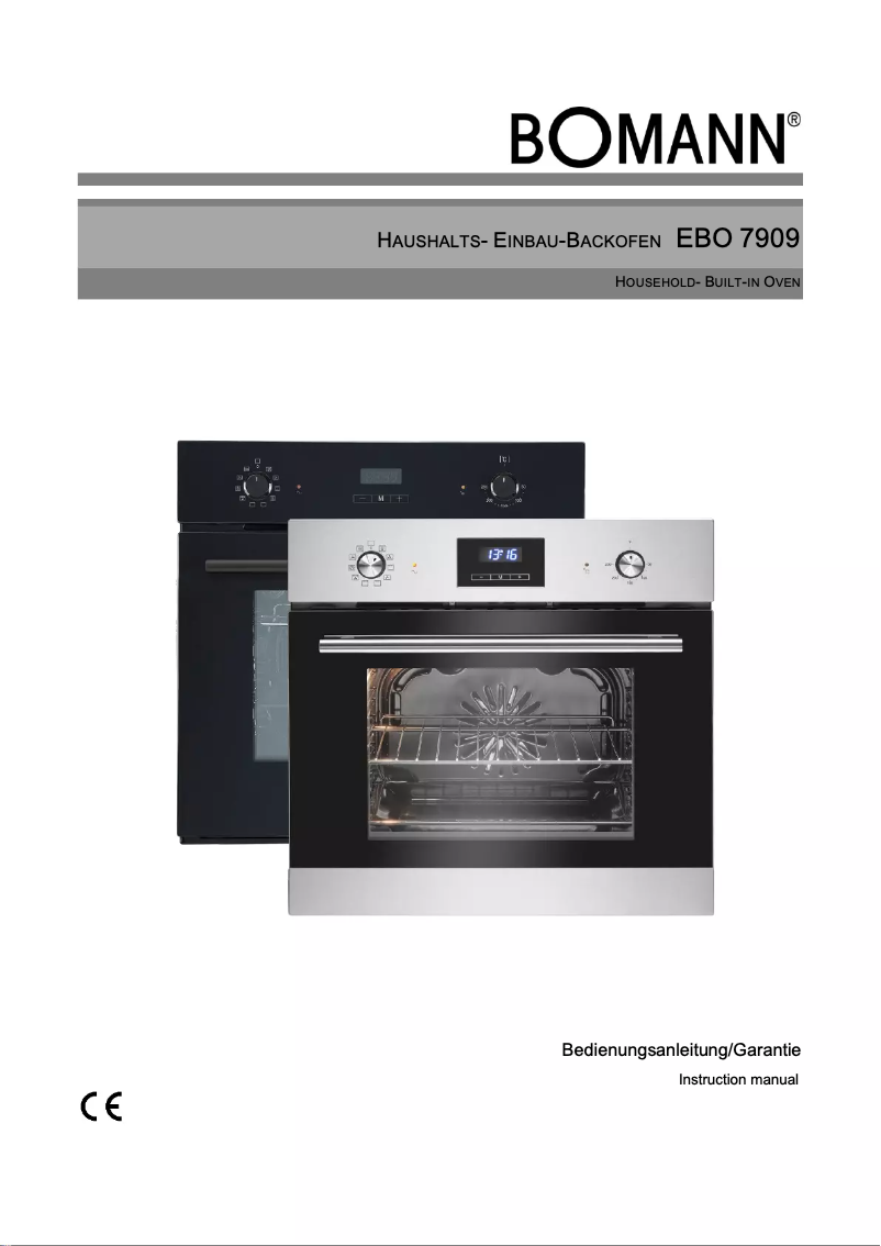 Page 1 de la notice Manuel utilisateur Bomann EBO 7909