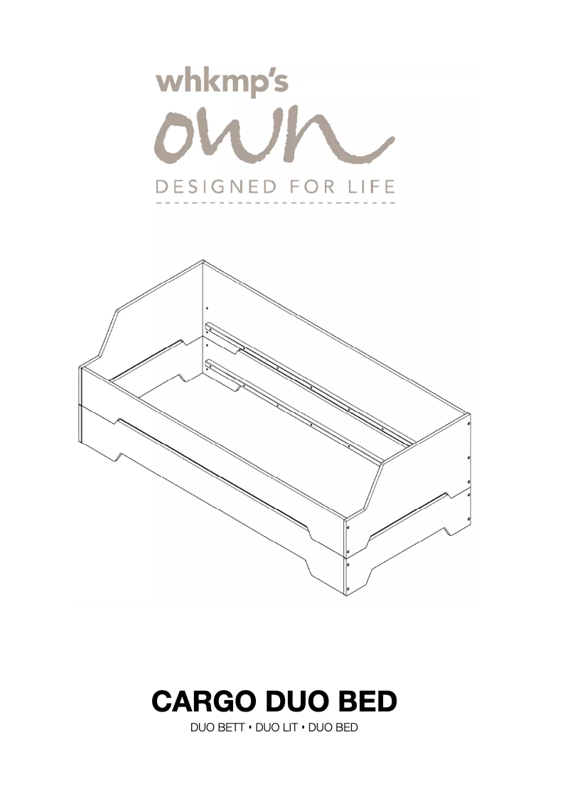 Page 1 de la notice Manuel utilisateur Wehkamp Cargo Duo