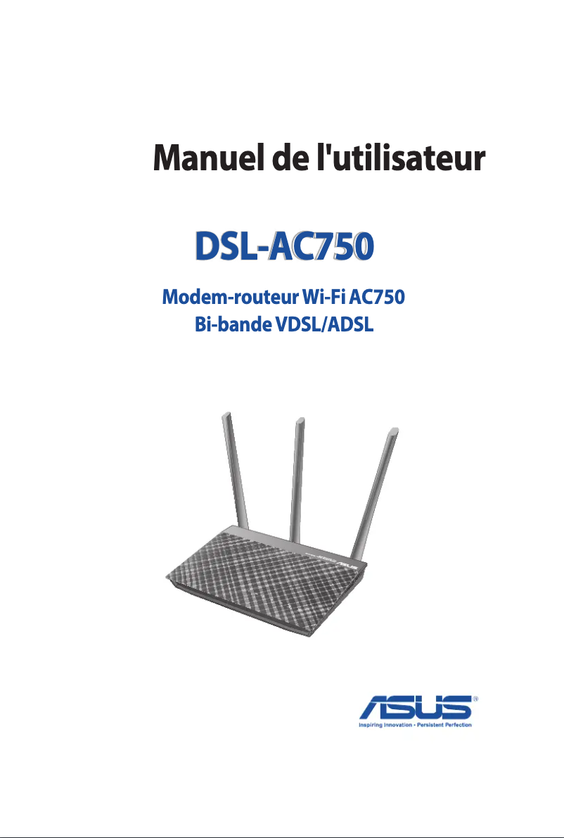 Page n°1 - Manuel utilisateur Asus DSL-AC750