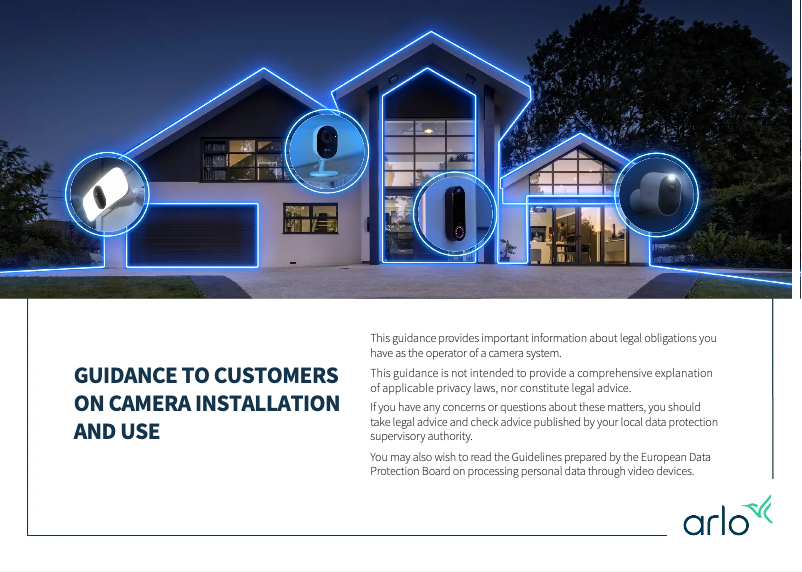 Page n°1 - Guide d'installation Arlo Essential 2K Indoor