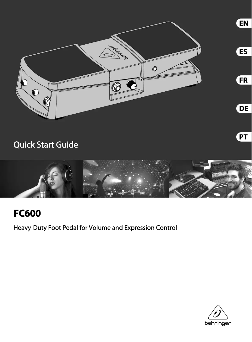 Page 1 de la notice Manuel utilisateur Behringer FC600