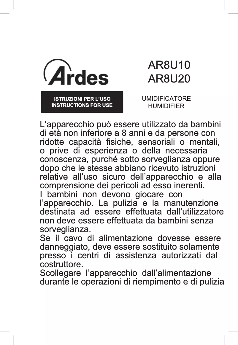 Image de la première page du manuel de l'appareil Nebulo