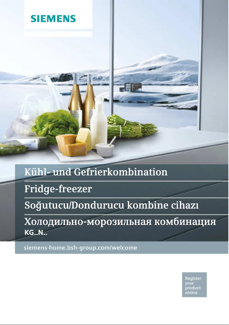 Page 1 de la notice Manuel utilisateur Siemens KG57NP72NE