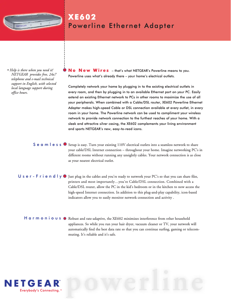 Image de la première page du manuel de l'appareil XE602