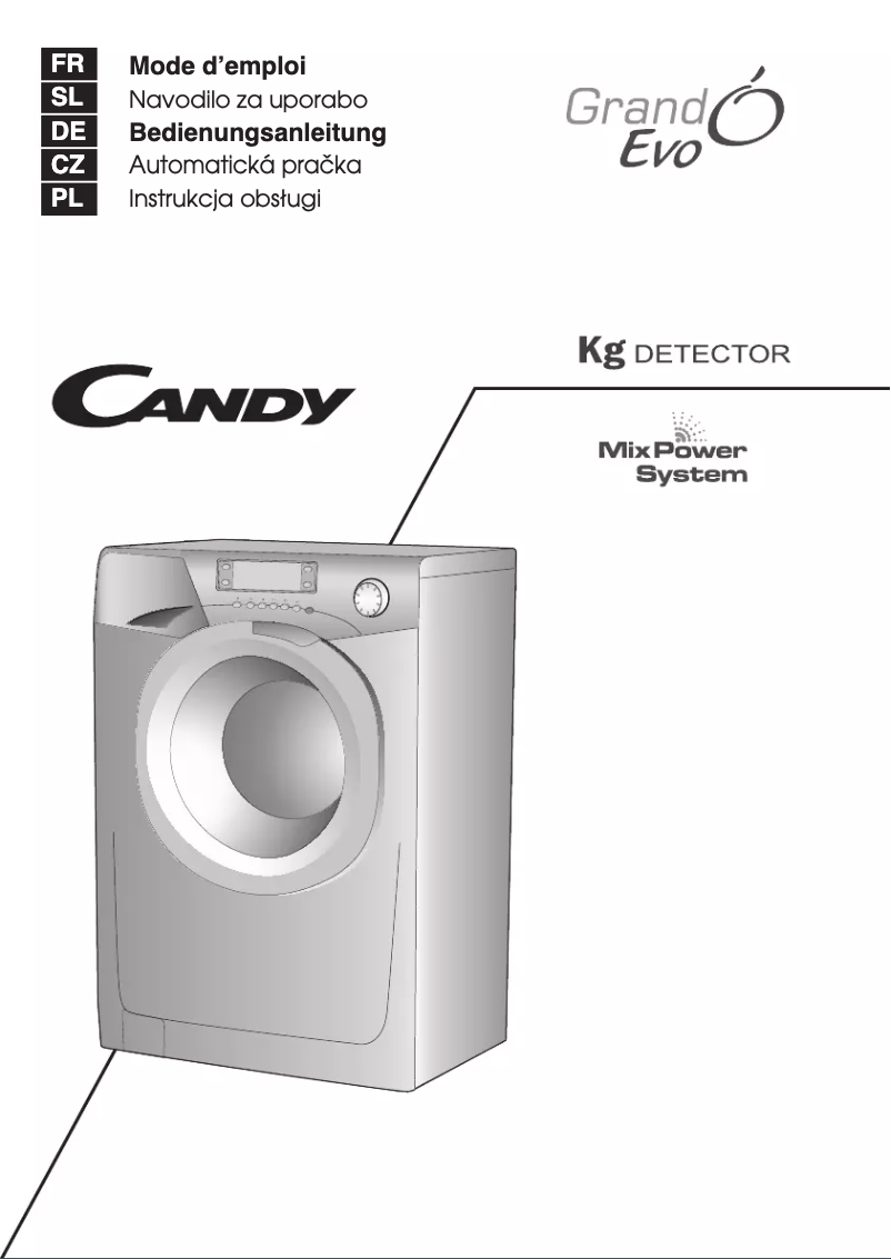 Page n°1 - Manuel utilisateur Candy EVO 1494LW-S