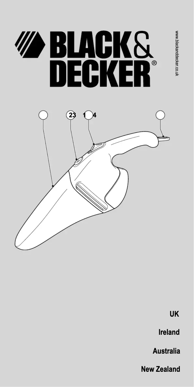 Page 1 de la notice Manuel utilisateur Black & Decker V4890C