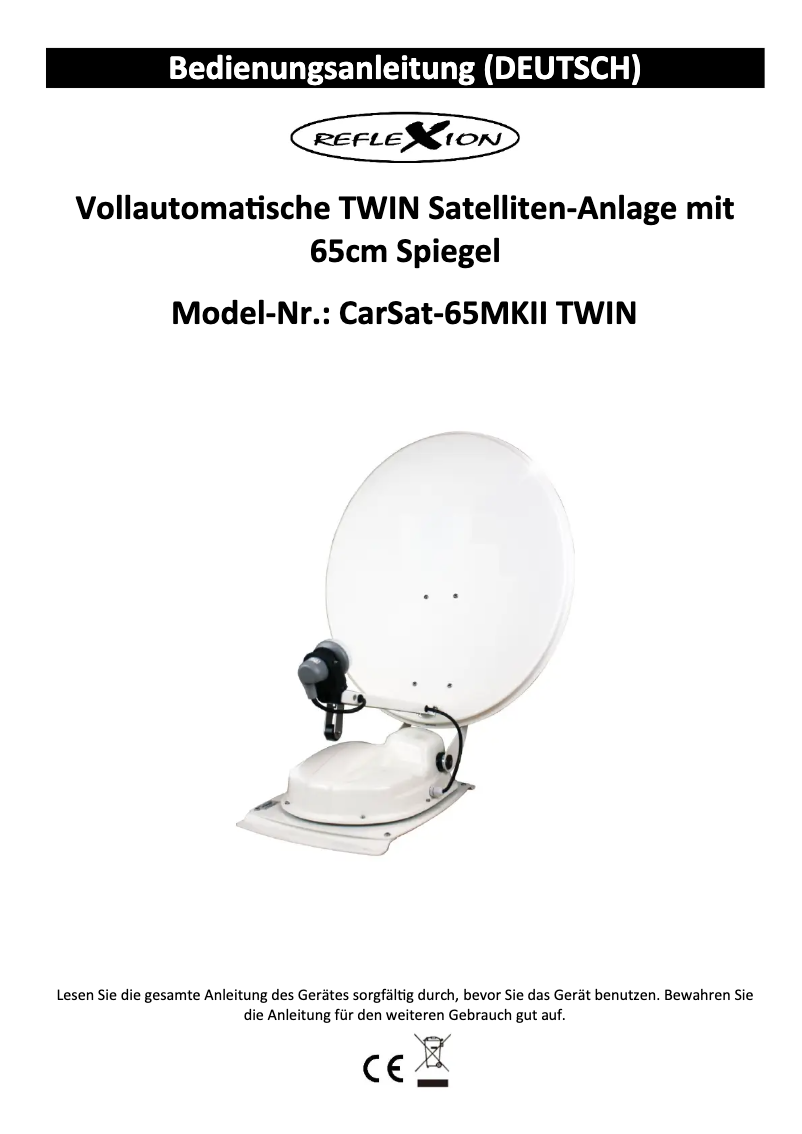 Image de la première page du manuel de l'appareil CarSat-65MKII Twin