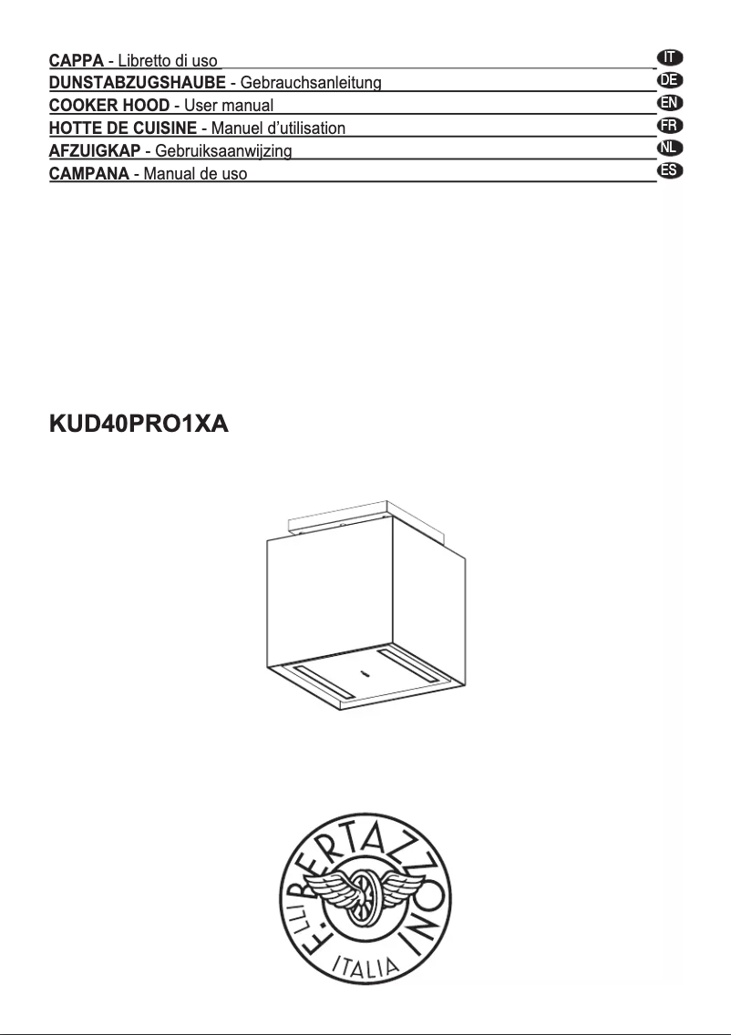 Image de la première page du manuel de l'appareil KUD40PRO1XA