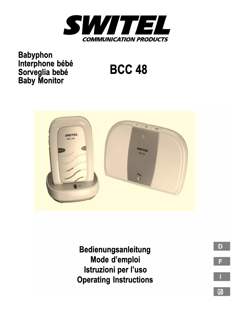 Image de la première page du manuel de l'appareil BCC48