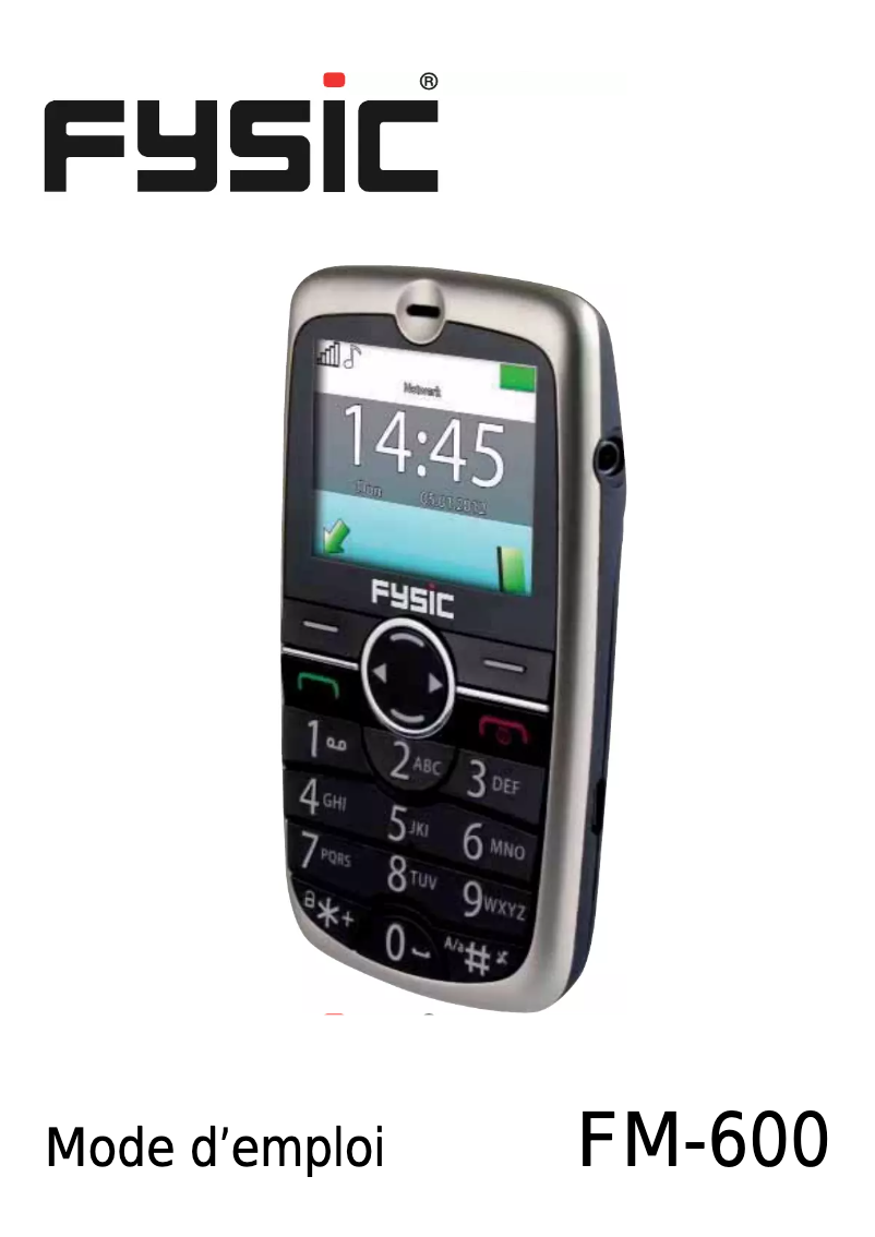 Page 1 de la notice Manuel utilisateur Fysic FM-610