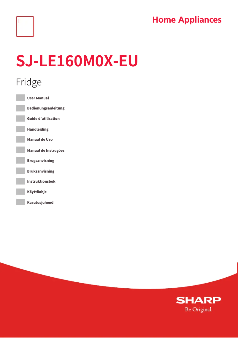 Page 1 de la notice Manuel utilisateur Sharp SJ-LE160M0X-EU