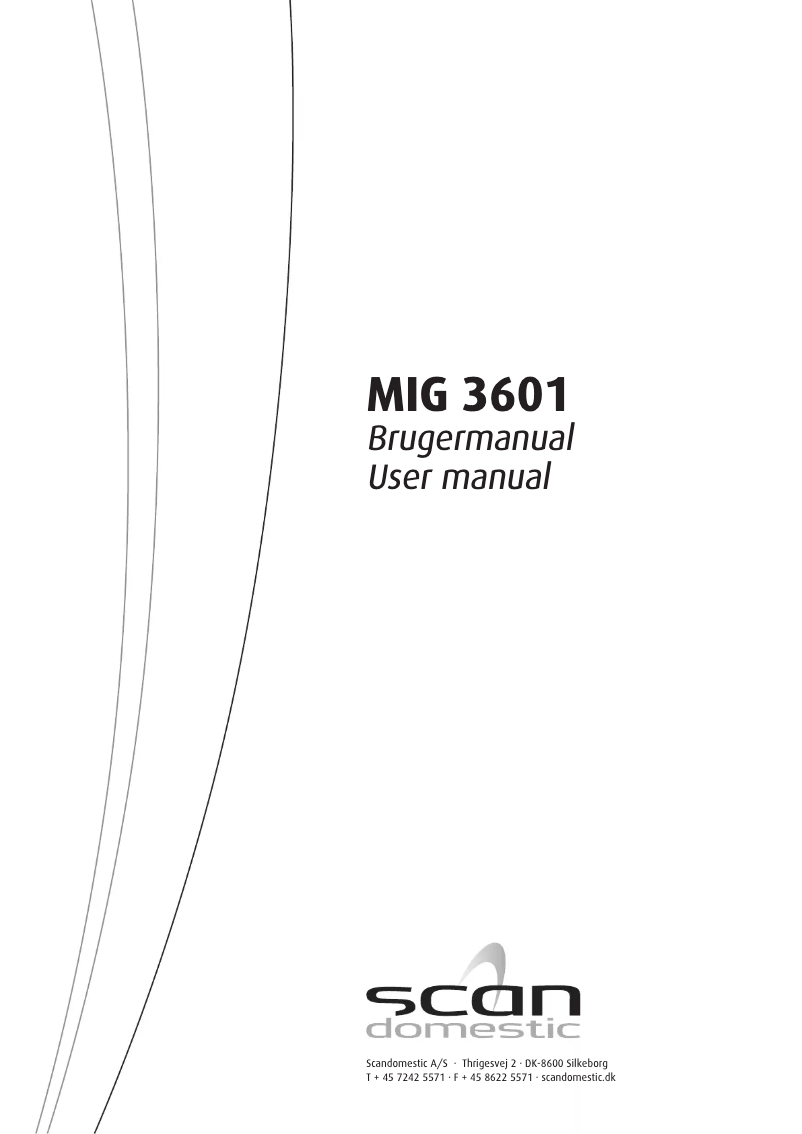 Image de la première page du manuel de l'appareil MIG 3601