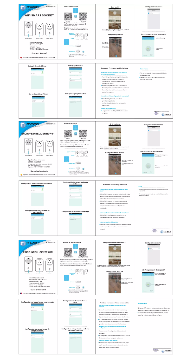 Page 1 de la notice Manuel utilisateur Imperii Electronics HO.02.0073.02