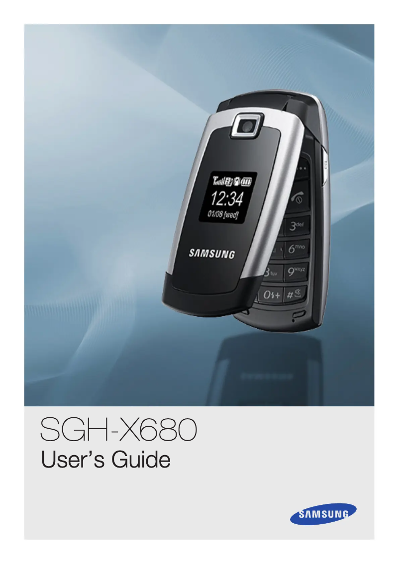 Page 1 de la notice Guide de démarrage rapide Samsung SGH-X680