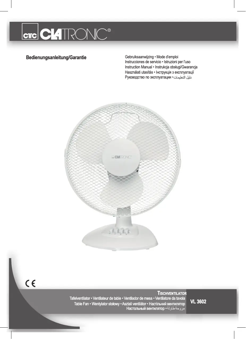 Página 1 del manual Manual de usuario Clatronic VL 3602