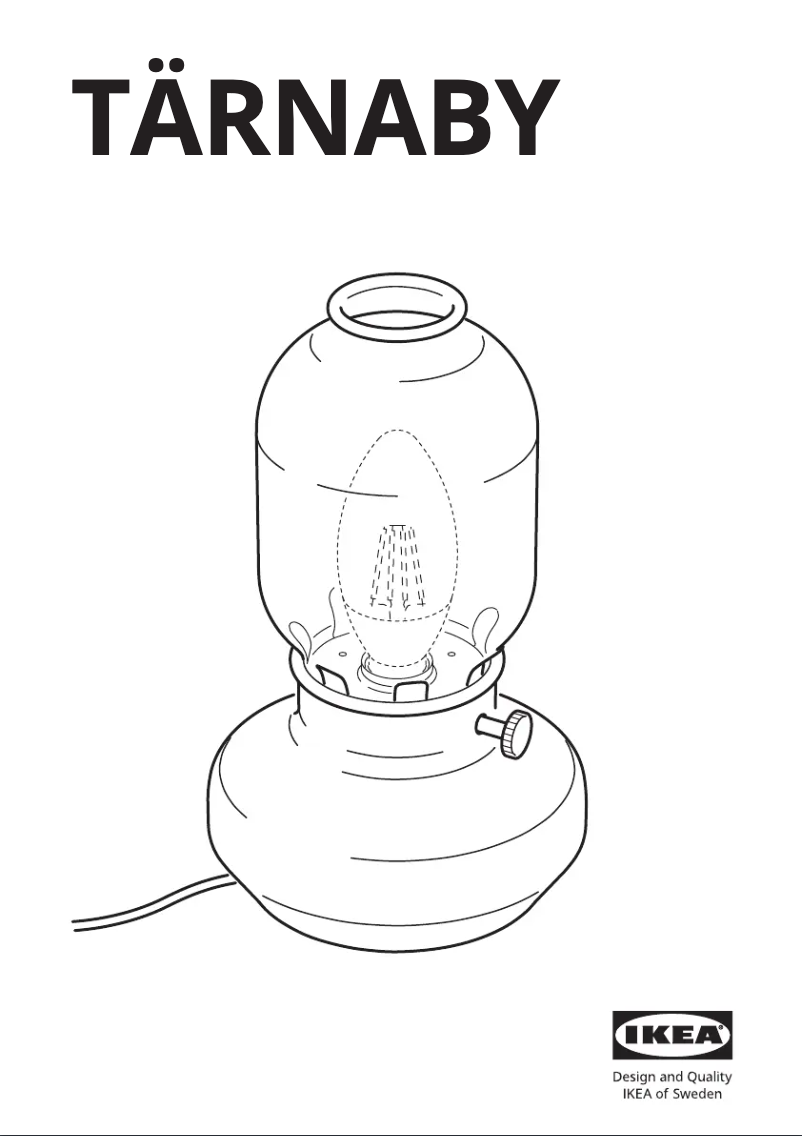 Image de la première page du manuel de l'appareil TÄRNABY 405.372.16