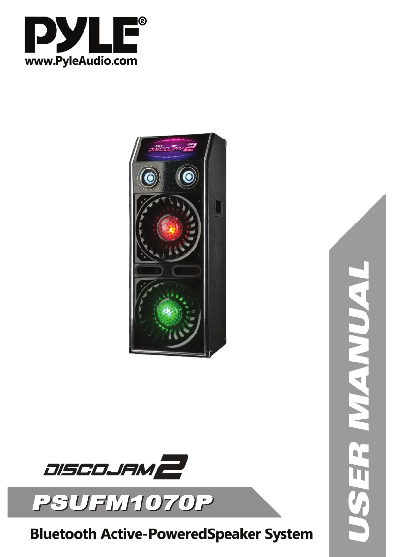 Page n°1 - Manuel utilisateur Pyle PSUFM1070P