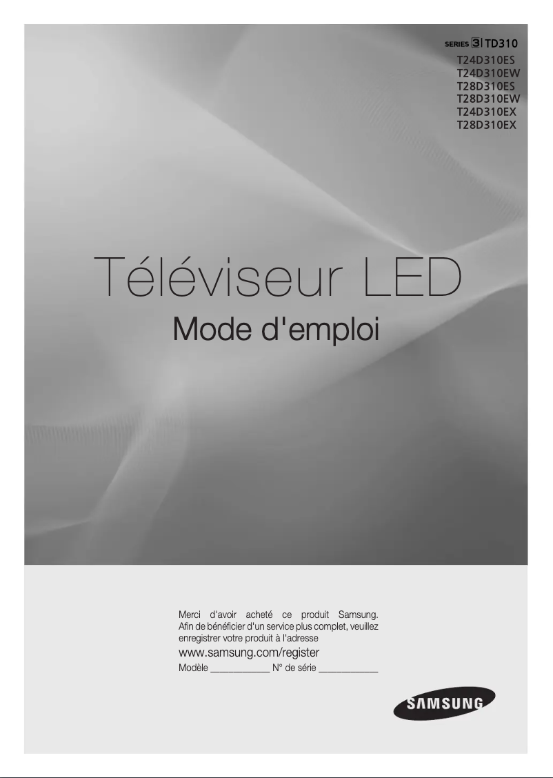 Page n°1 - Manuel utilisateur Samsung T24D310